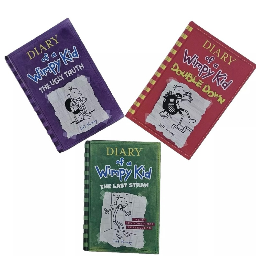 Diary of a Wimpy Kid Hardback Bundle-The Last Straw/The Ugly Truth/Double Down